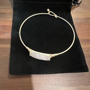 Rose Quartz gold bracelet